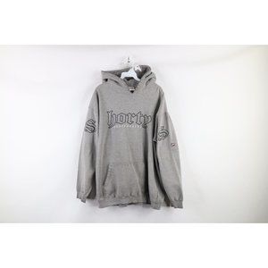 Vintage 90s Shorts Skateboards Large Distressed Spell Out Hoodie Sweatshirt USA